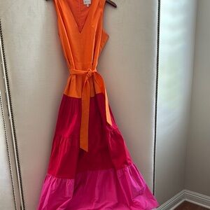Colorful Sleeveless Maxi Dress